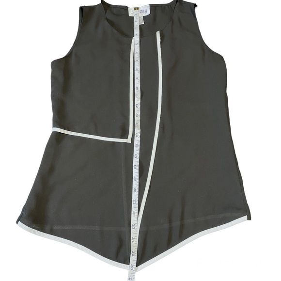 Joseph Ribkoff Black White Sleeveless Blouse - Picture 8 of 9